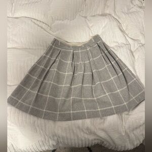 Gray Plaid Women's Skirt